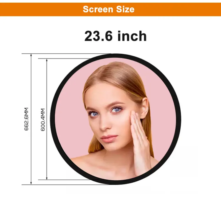 Samidisplay Wholesale 23.6 inch circle LCD Display IPS Touch Screen Digital Signage Round LCD Screen