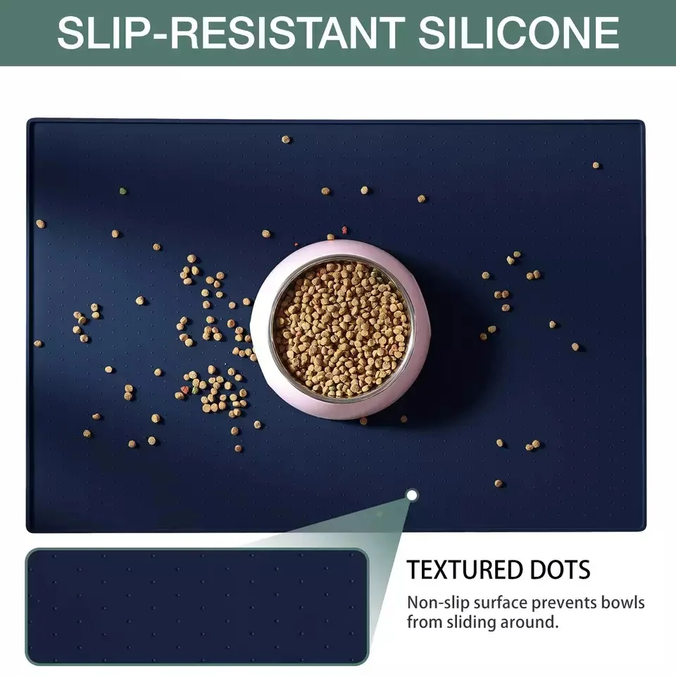 Silicone Waterproof Pet Placemat Bowls Mat Cat Dog Food Mats Dog Cats Feeding Mats for animal bowls