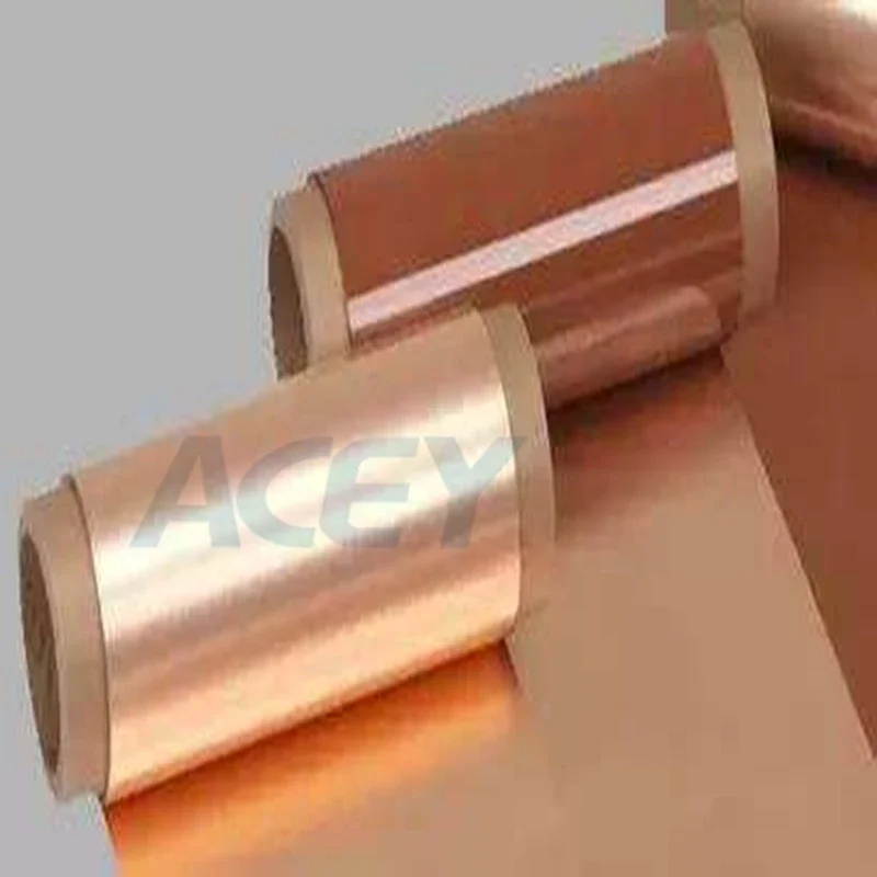 Conductive Lithium Battery Current Collector Copper Cu Foil Battery Anode Substrate Without Carbon Coated