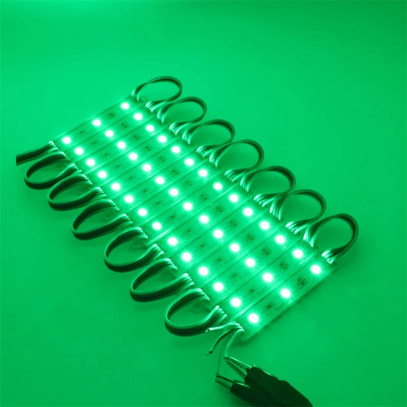 3 LEDs 5050 SMD RGB LED Module Waterproof IP65 Light Strip Lamp DC 12V for Sign Design