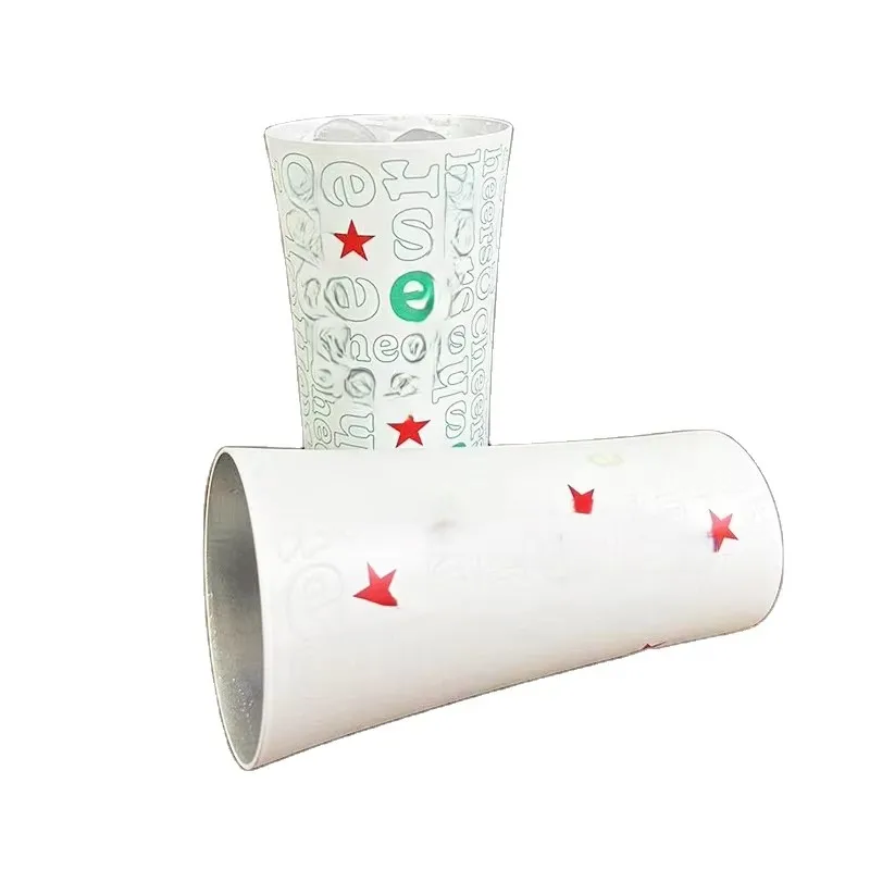 heat sensitive color changing Aluminum water bottle aluminum mug Custom Christmas Print Reusable Aluminum Oxide Cold Drink Mugs