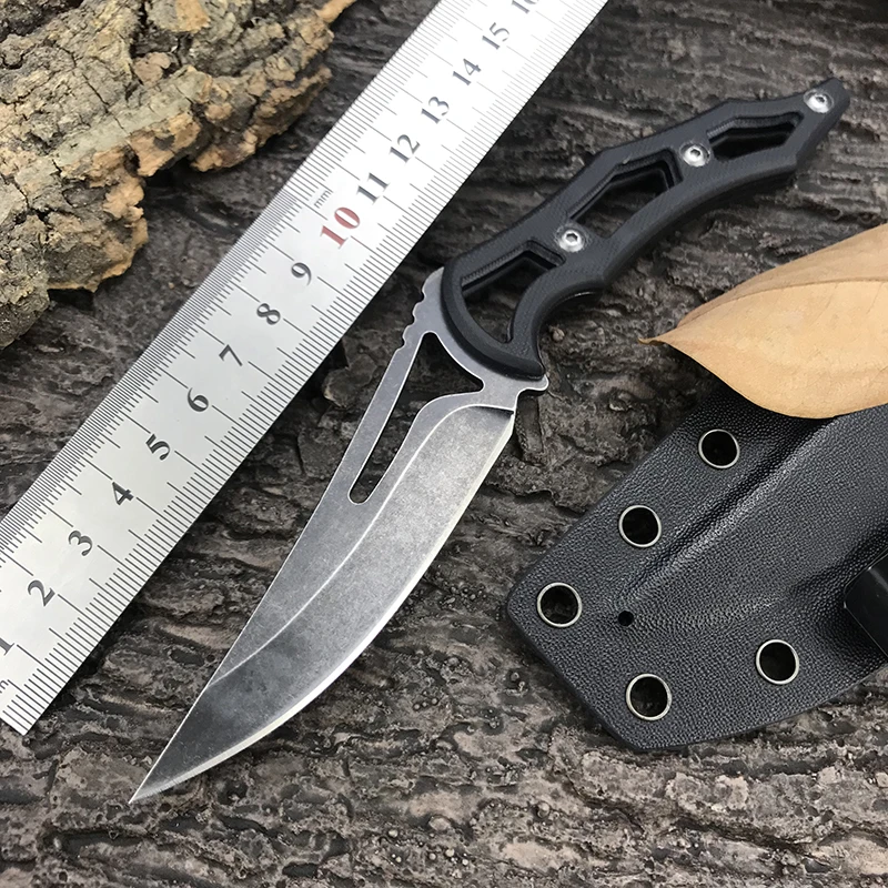 Hot selling G10 handle D2 steel fixed knife Camping EDC tactical survival  Hunting knife