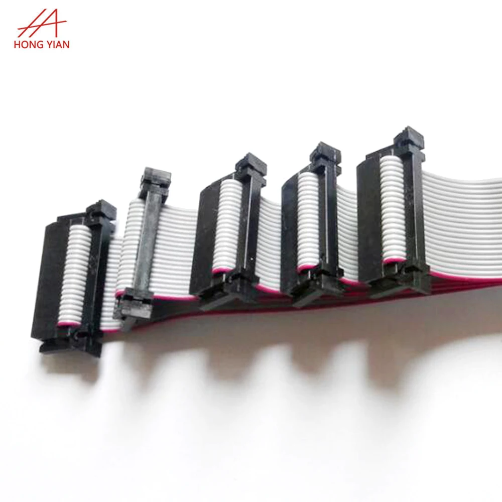 Custom Pitch 2.0mm 2.54mm IDC Socket 30pin 24pin 16pin Flexible Wire Harness Ribbon Flat Assembly Cable