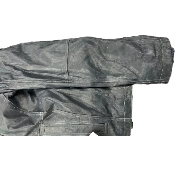 
OEM high quality overcoat thicken leather sports outdoor wind proof jacket 