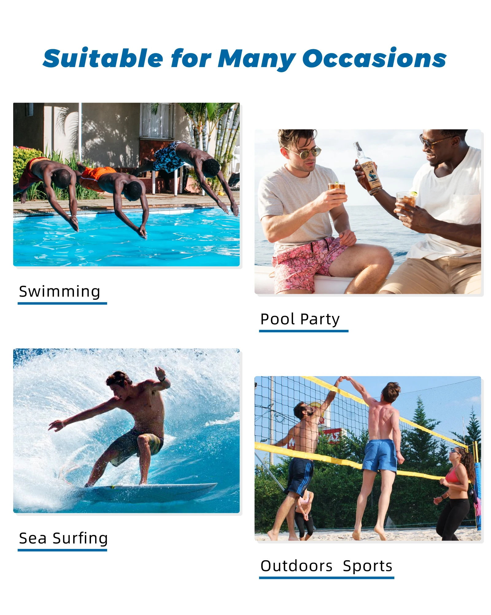 custom Plus size Mens Swim Trunks Quick Dry Board Shorts with Mesh Lining, Breathable Fit Beach Shorts Swimwear Bathing Suits