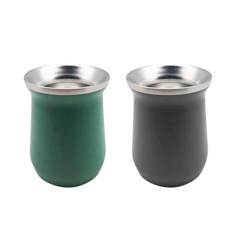 2020 New Design Logo Design,  Argentina Stainless Steel Yerba Mate Tea Cup/