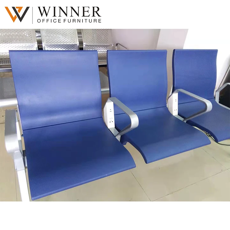Seat Usb Charger Aluminium Alloy Hospital Furniture Armrest Can Be Equipped Airport Chair Metal,metal Hospital