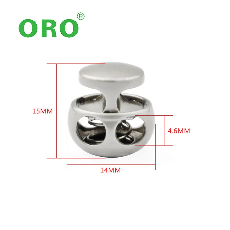 Cord End Metal Stopper Stopper Metal Alloy Spring Fastener Cord Lock Toggle Stopper For Clothes