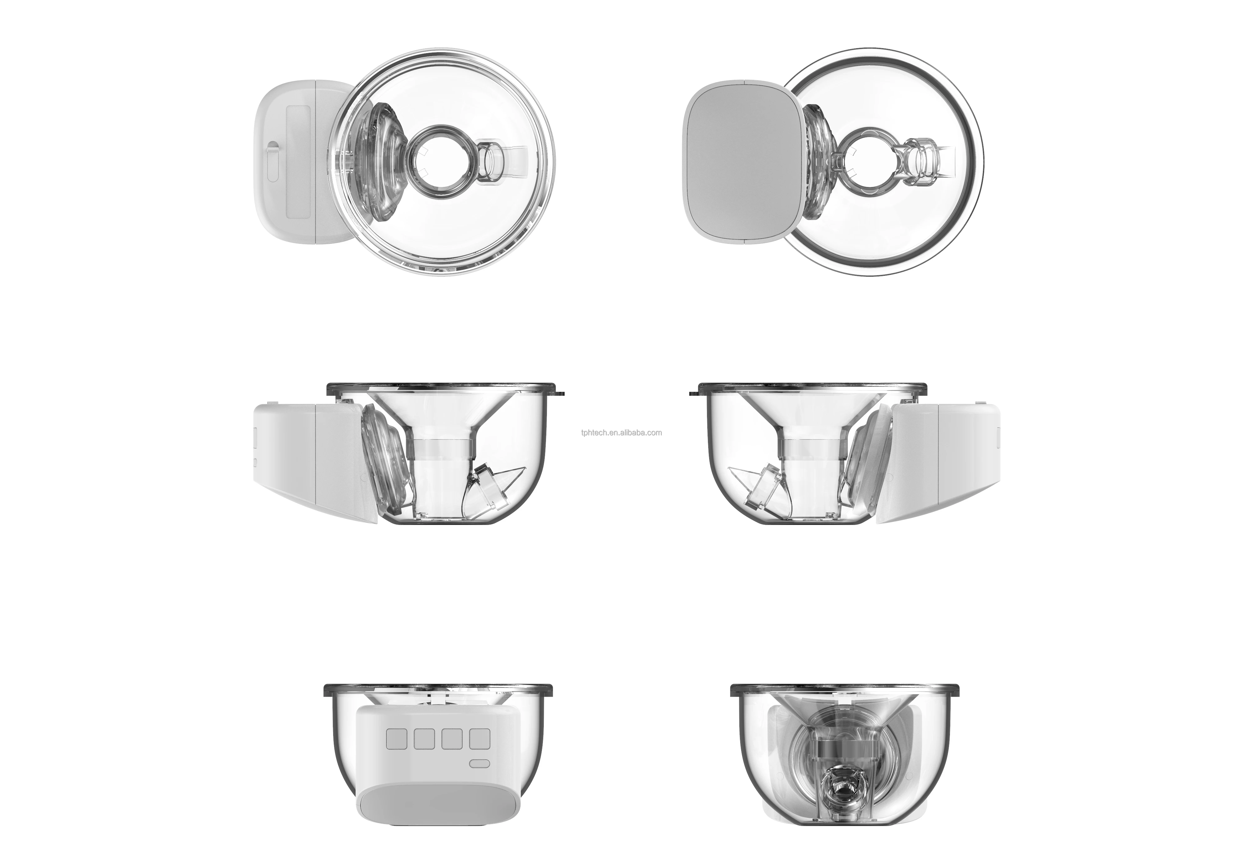 Factory wholesale Led Screen Babyfeeding Electric Electronic Wireless Wearable Massage Breast Pump