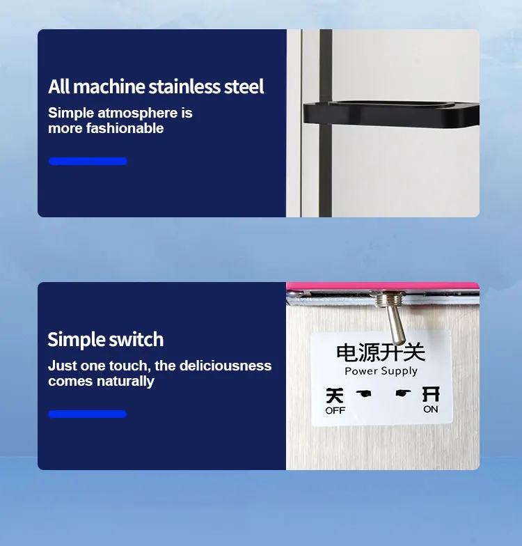 Air Cooling System commercial ice cream maker Easy to Operate table top making machine ice cream used for sale