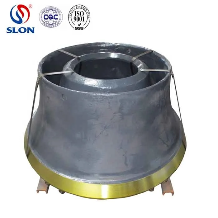High Manganese Mn18Cr2 Bowl Liner for SvedalaTerex Pegson HP700 HP800 MP1000 MP1250 MP2500 Cone Crusher Spare
