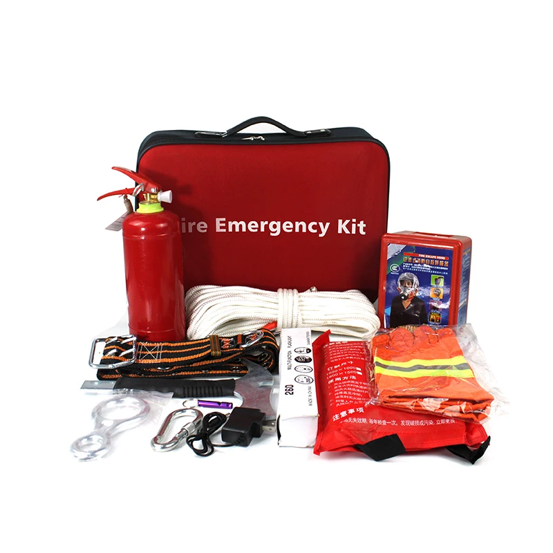 Outdoor Safety Survival Firefighting Equipment Set Triangle Warning For Traffic Accident Car Emergency Kit