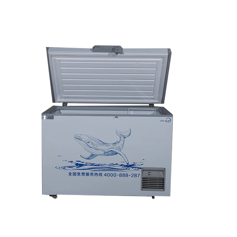 398L Supermarket Frozen Meat Horizontal Chest Deep Freezers direct cooling horizontal freezerChest Deep Freezer