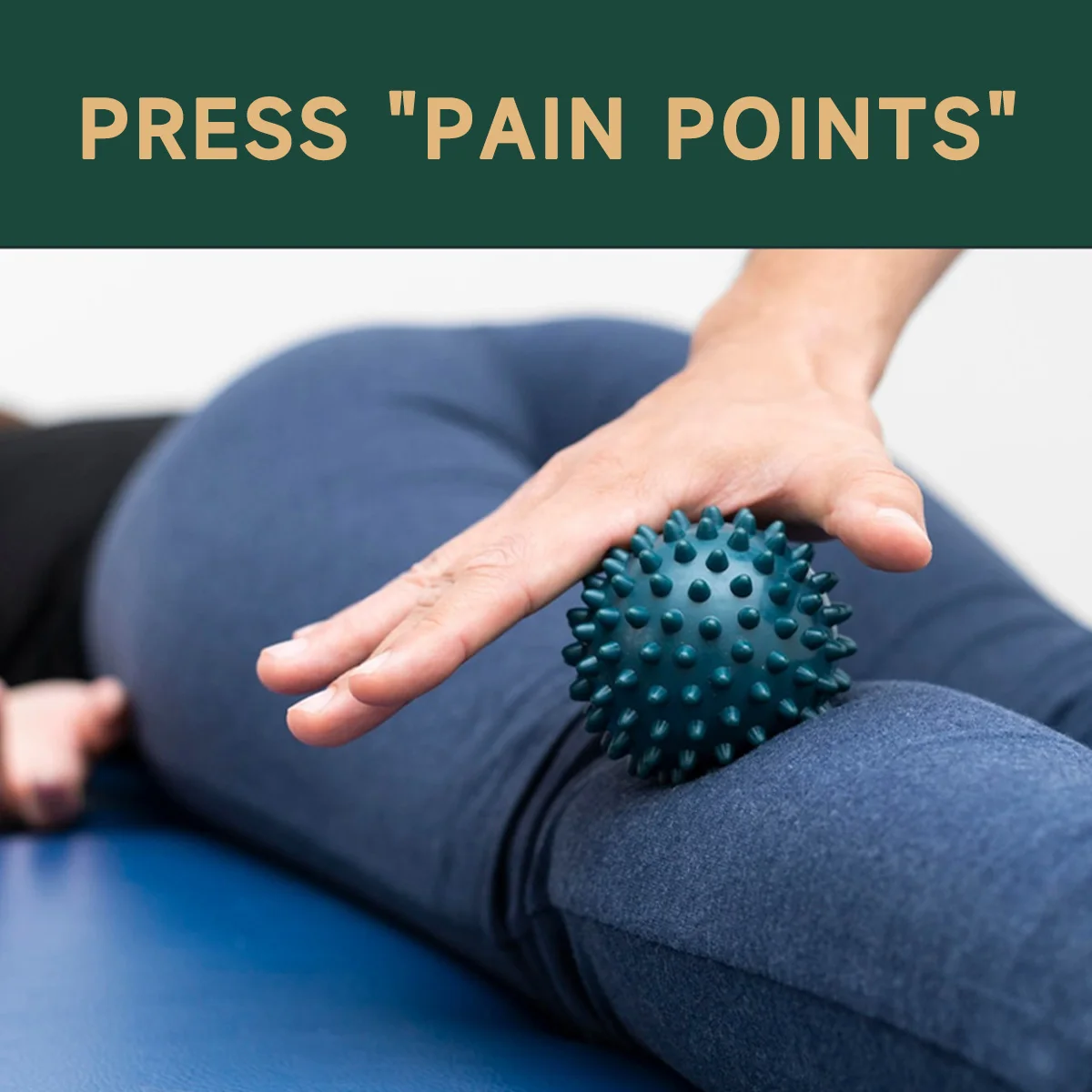5-piece fitness flower growth hockey massage ball soft thorn roller for myofascial release and acupoint treatment