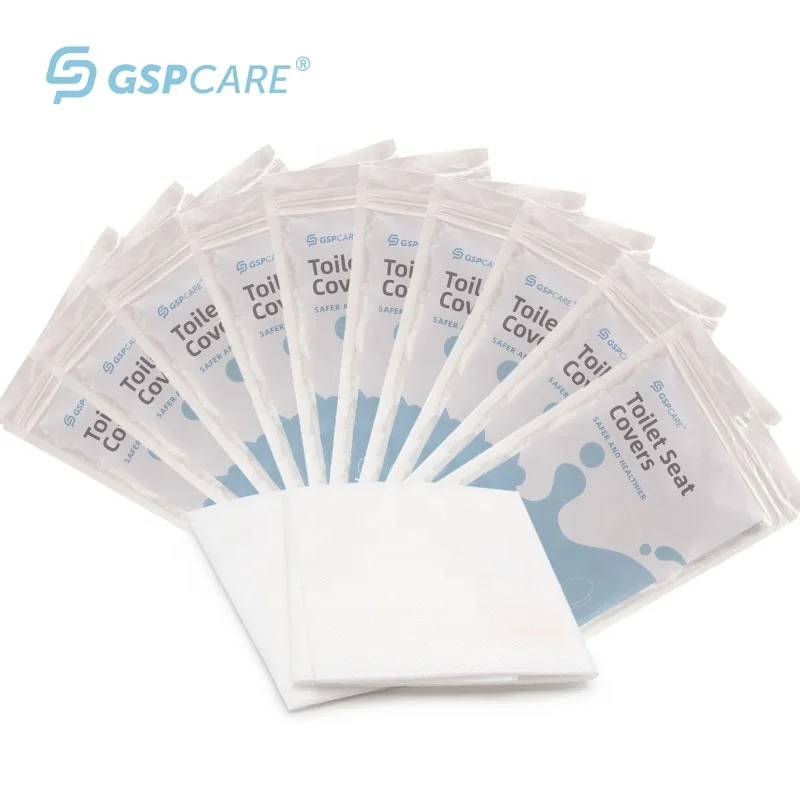 Gspcare печатный логотип пакет OEM медицинское обслуживание PP одноразовые пластиковые крышки унитаза для оптовой продажи