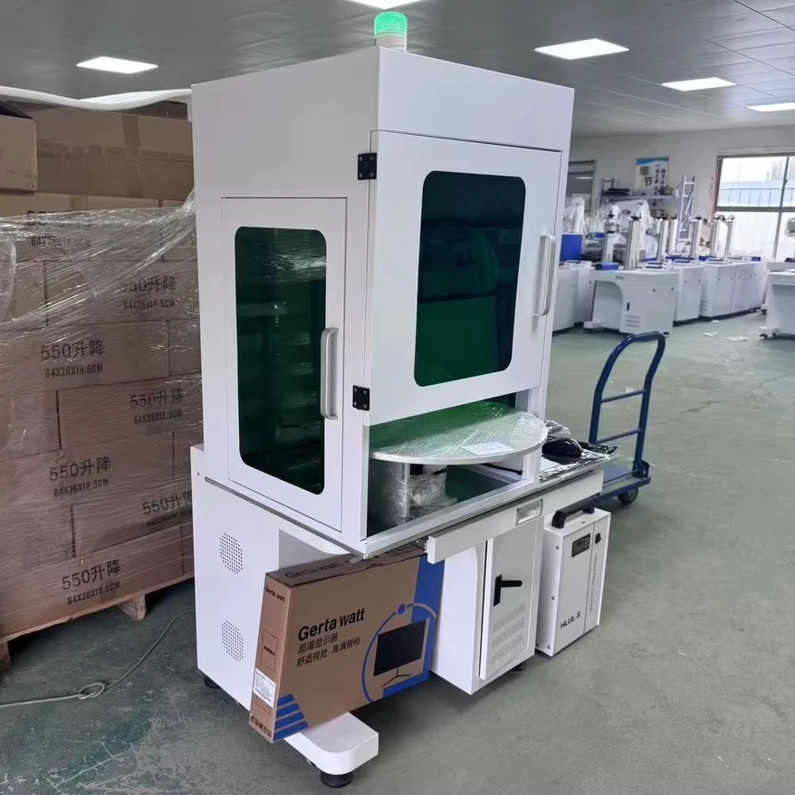 High precision GWEIKE G7 full cover fast speed 5 W UV laser marking machine