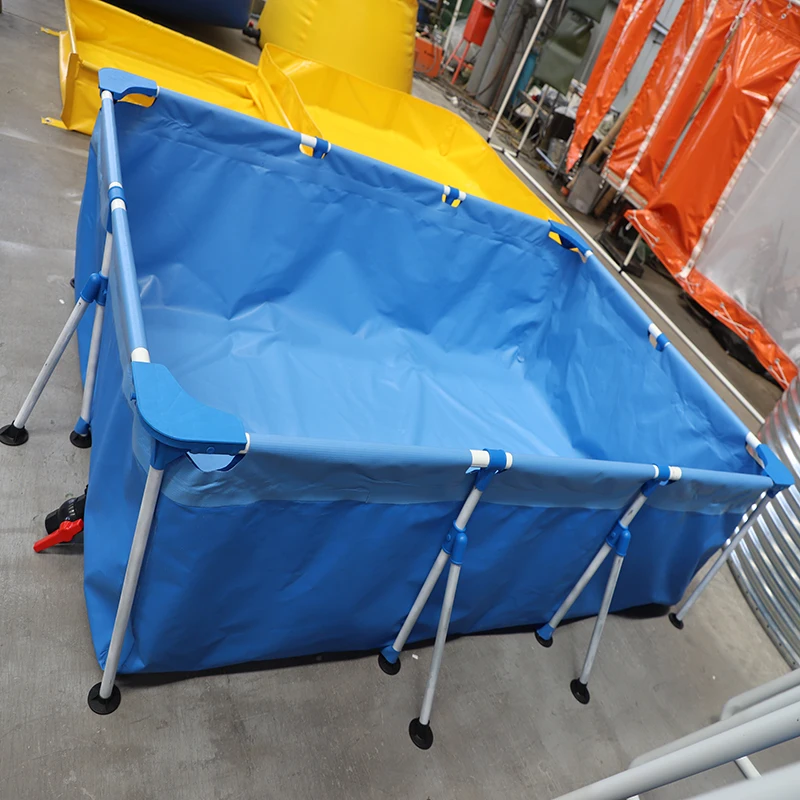 Portable waterproof tarpaulin pvc inflatable large outdoor family inflatable swimming pool for adults