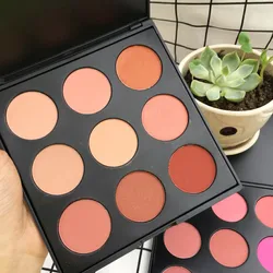 Cosmetics makeup make your own brand Wholesale waterproof long lasting 9 color blush makeup