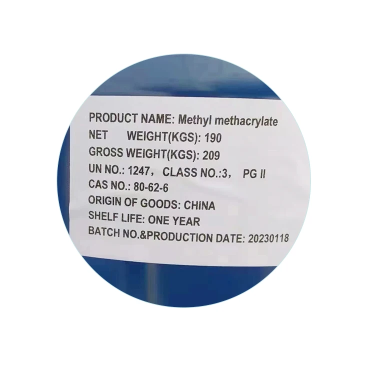 industry grade colrless liquid Methyl Methacrylate CAS No.18052-92-1