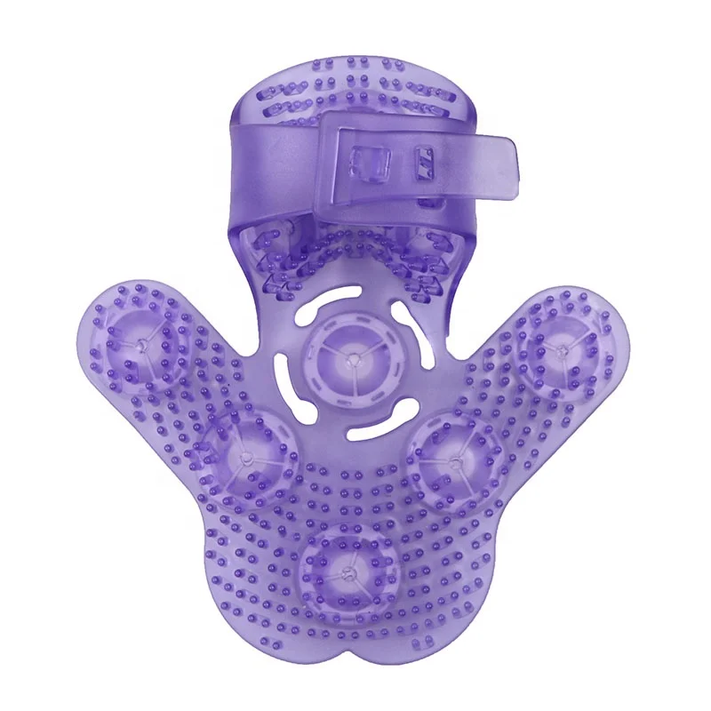 Portable Design Blue Pink Purple Multi Color Full Body Hand Held Deep Tissue Massager Full Body Massage Glove Balls
