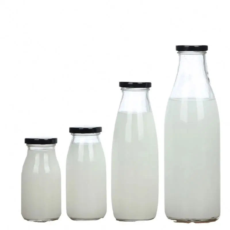 Экологически чистая стеклянная Милая прозрачная бутылка для сока 200 мл 9 унций холодный напиток кофе напиток вино питьевое молоко плоская стеклянная бутылка для воды