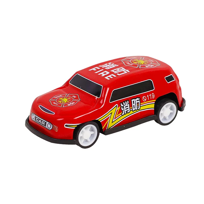 Мини-автомобиль из сплава железный листовой автомобиль детская Игрушечная машина имитация полицейской машины модель пожарной техники