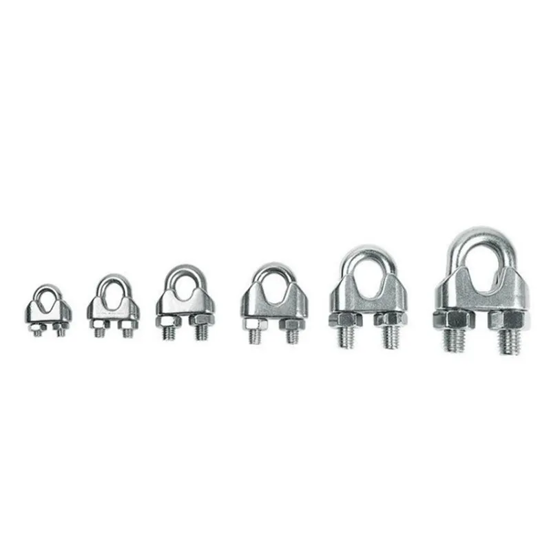 Factory Rigging Stainless Steel Cable Clamp Hardware Wire Rope Clamp U-Clip