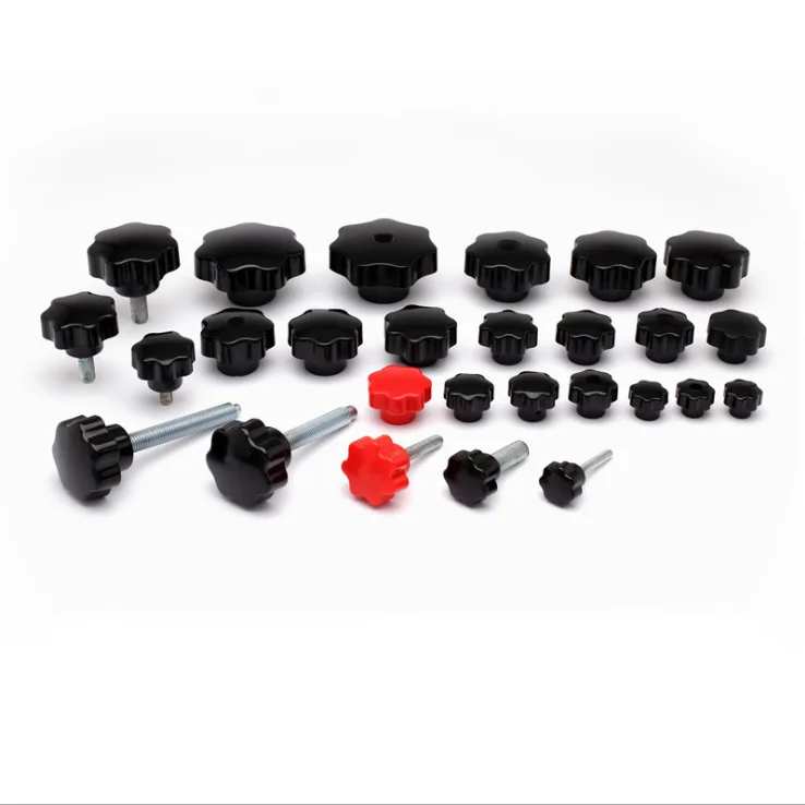 Special hot selling Manufacturer directly supplies  handle mechanical accessories 25-80 screw nuts star handle bakelite