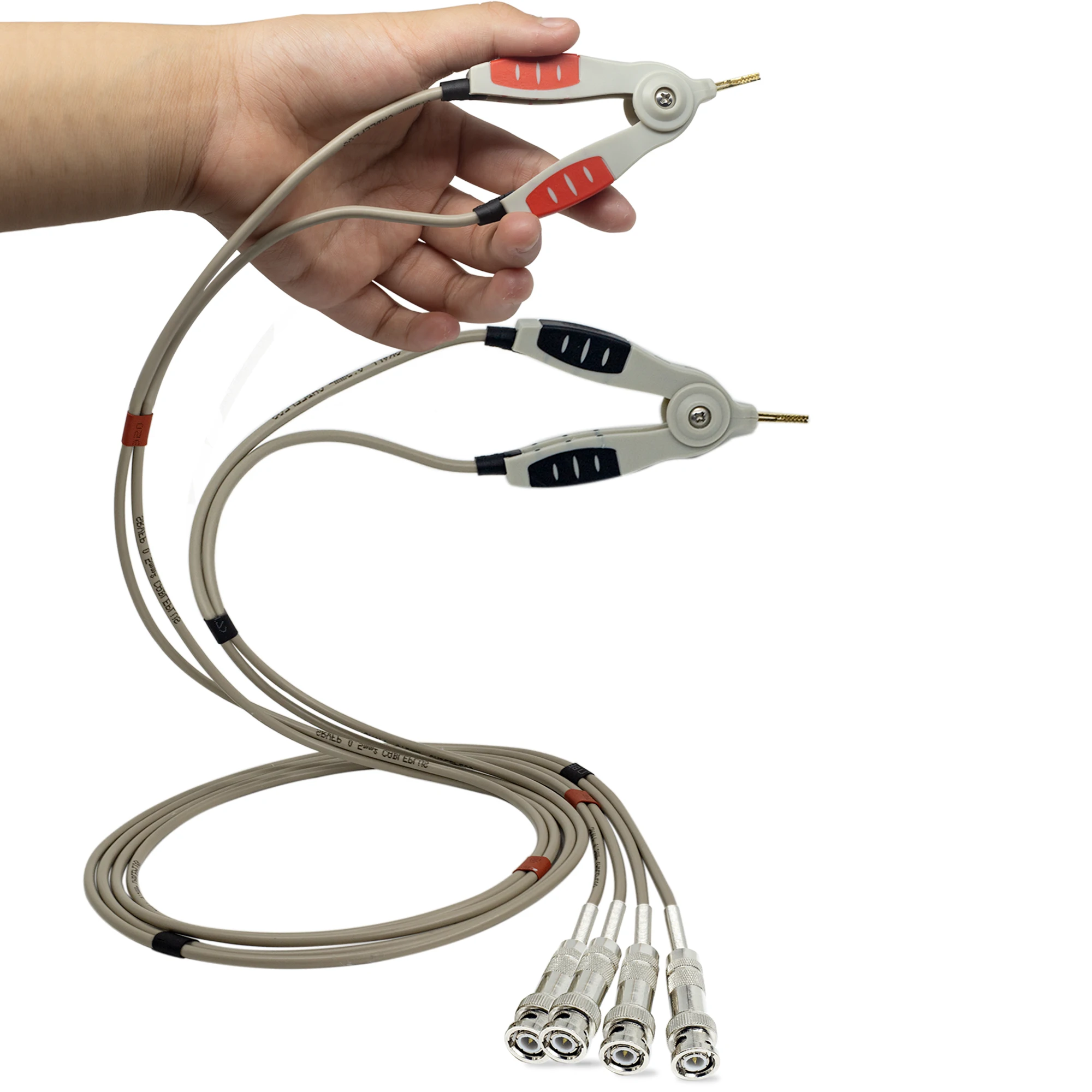 Kelvin Alligator Clip With 4 BNC Test Lead set for LCR Meter
