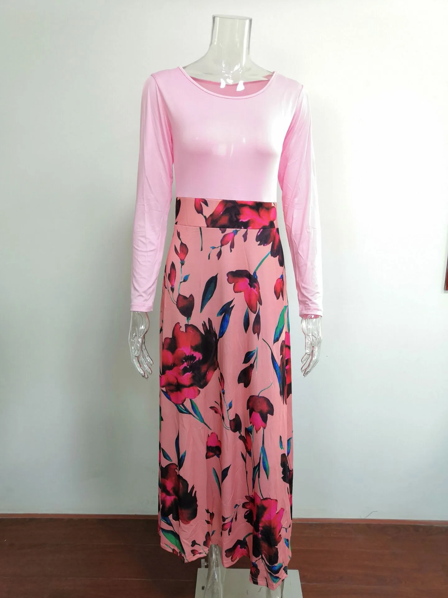 Floral Print Elastic muslim prom bangkok cheap casual women classy OEM corset lolita dresses macys Casual Dresses long dress