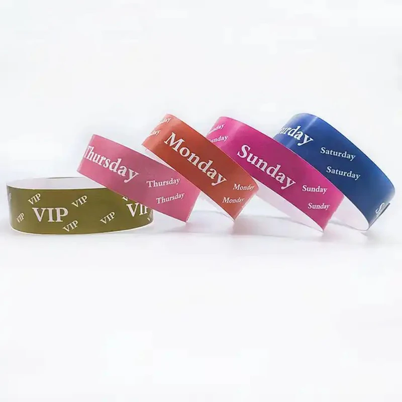 festival rfid wristband bracelet NFC 13.56mhz disposable id bracelet for festival event VIP