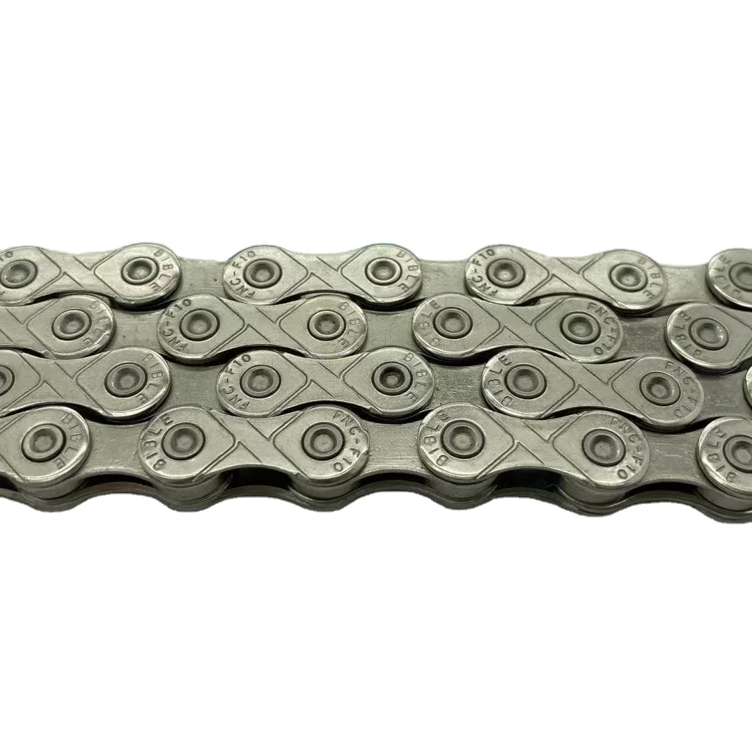 10 скоростей Антикоррозийная нержавеющая сталь полуполые Серебристые велосипедные цепи