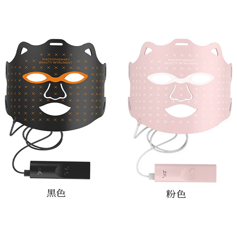Women Beauty Mask Skin Photon Rejuvenation Masks 7 Colors 108 LED Lights Red Blue Orange Triple Spectrum Spot Shrinking Pore
