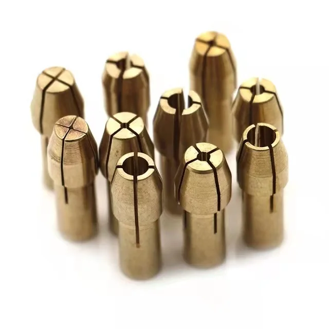 10Pcs Mini Drill Chuck set 0.5mm-3.2mm Dremel Mini Drill Chucks Chuck Adapter Micro Collet Brass For Power Rotary Tool
