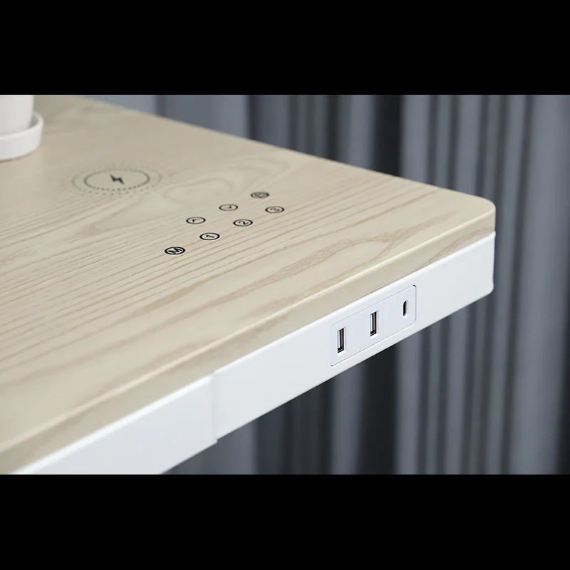 E4(AT)-W Электрический регулируемый по высоте настольный стол двухмоторный стоячий Настольный каркас эргономичный деревянный подставка для домашней мебели