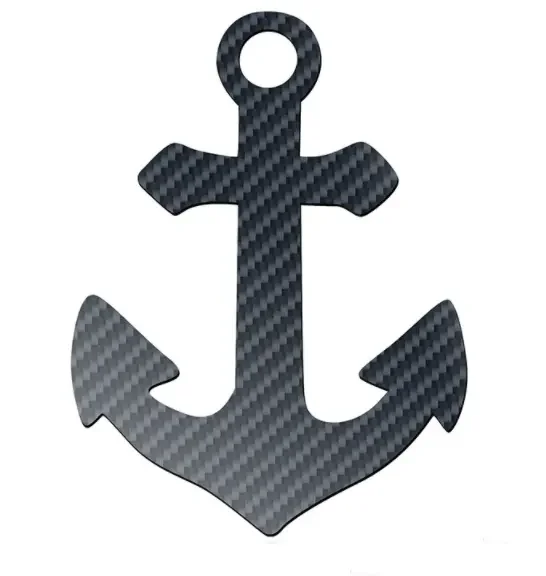 OEM Mass Production CNC Machining Parts Carbon Fiber Car Keychains Custom Carbon Fiber Car Keychain Logo