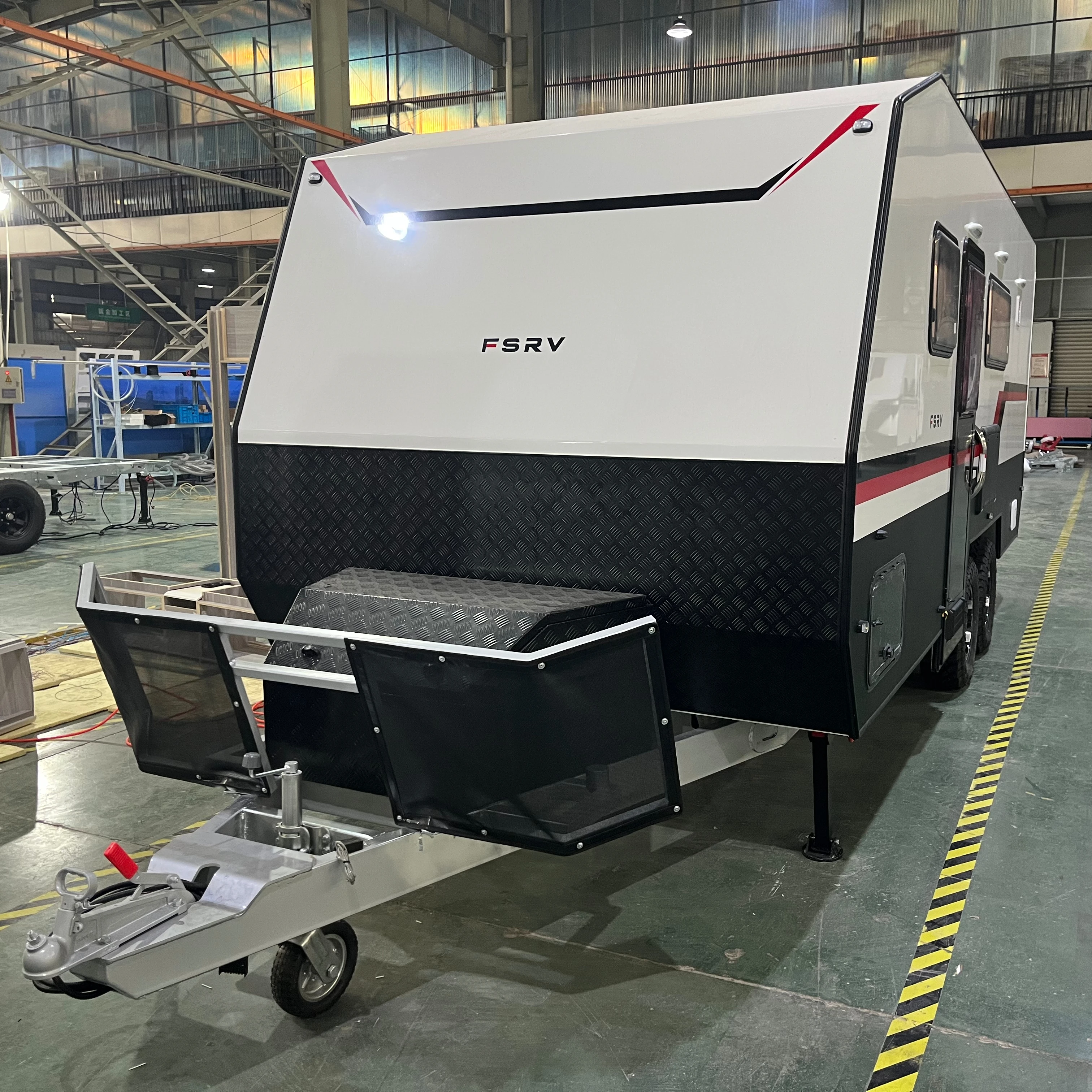 20ft  big RV Electric Motorhome Accessories Camper For Truck With Fridge Bathroom Toilet Bed Furniture Caravans Travel Trailer