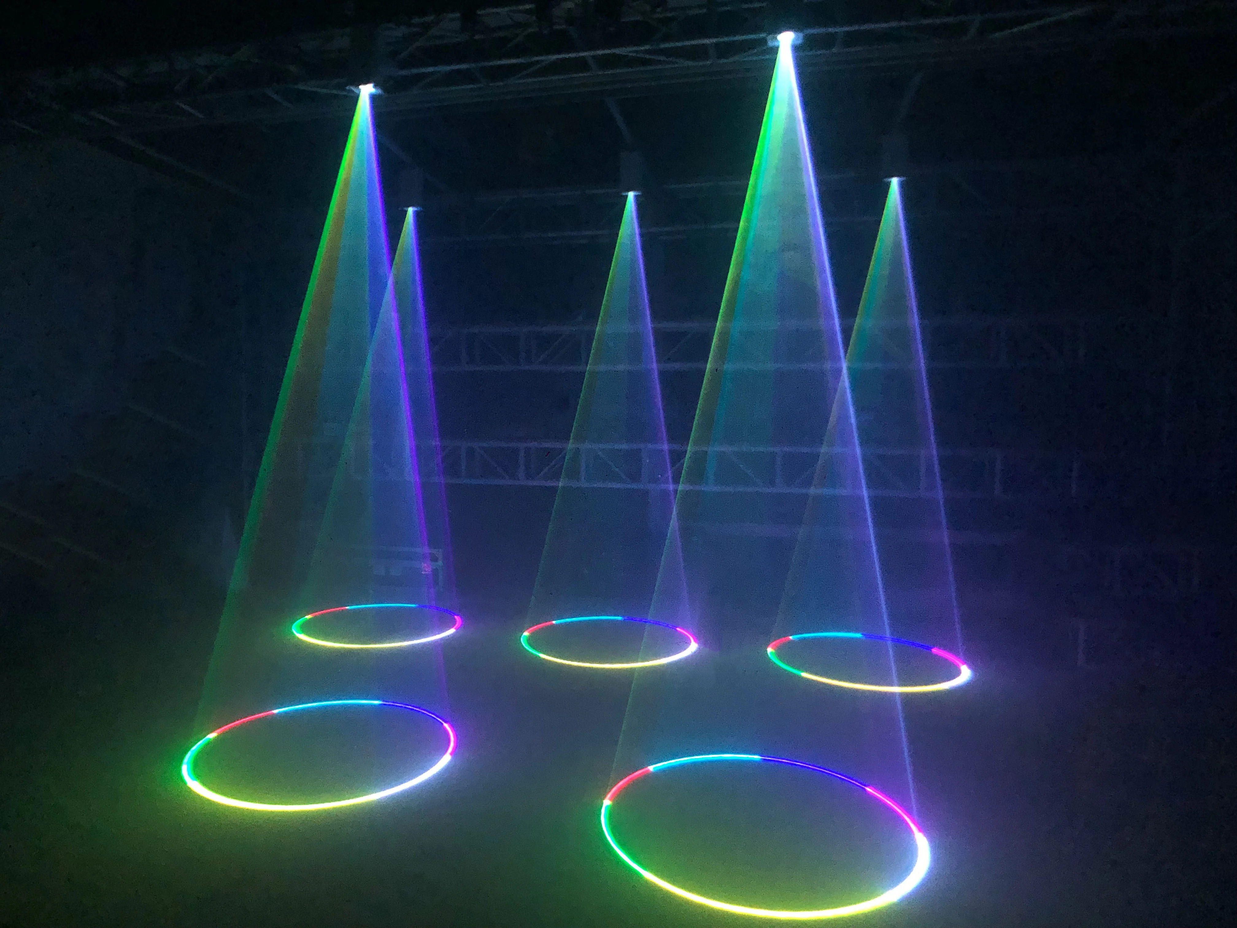 Professional IP65 Mini DMX 3W RGB Full Color Laser Light For Outdoor Garden