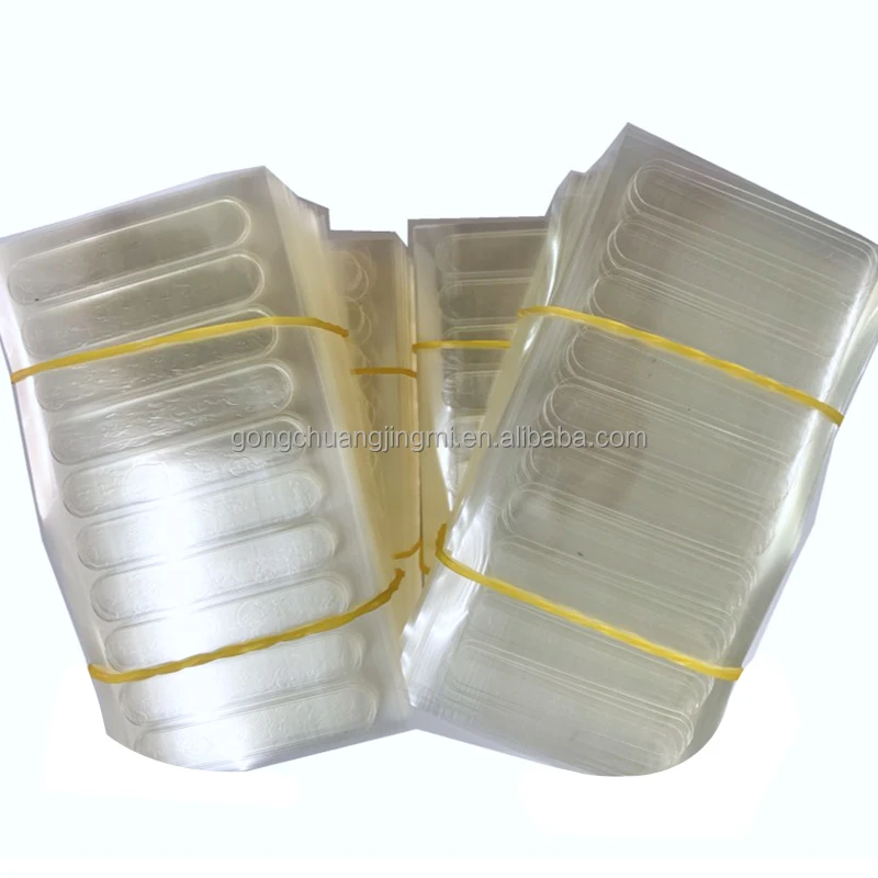 Transparent Sticky Glue Nail Display Board Strip Reusable Acrylic Gel Polish Nail Art Display Stand