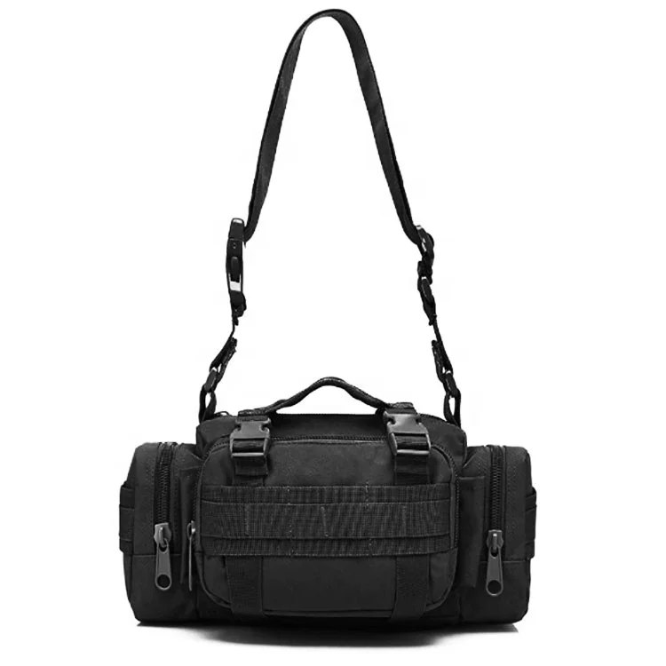 AYPPRO Single Shoulder Tactical Waist Pack Outdoor Camouflage Canvas Camera Bag Waterproof for Running Gym Travel