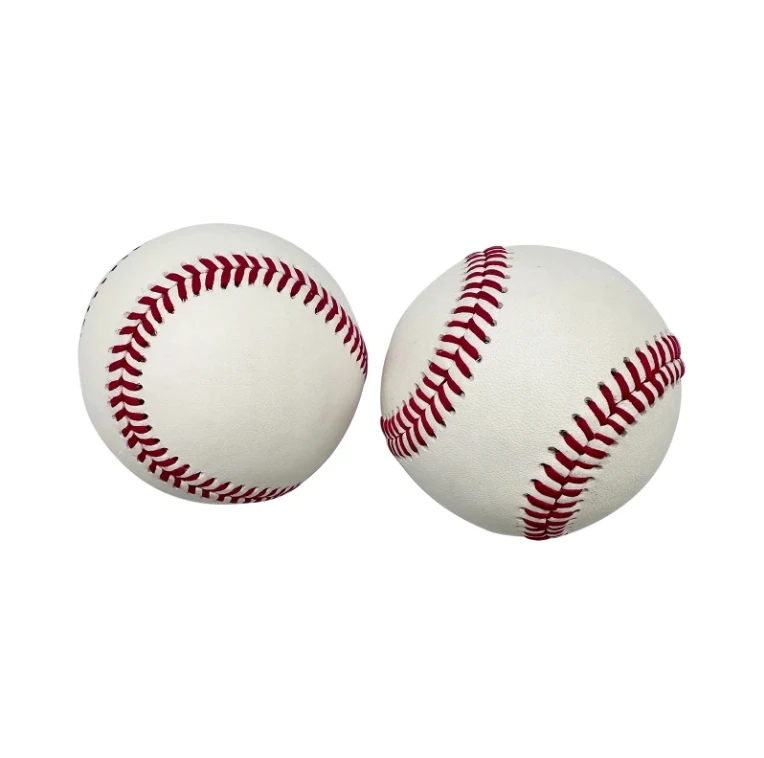 9inch White Cowhide Leather Wool Winding Baseball Ball for Training