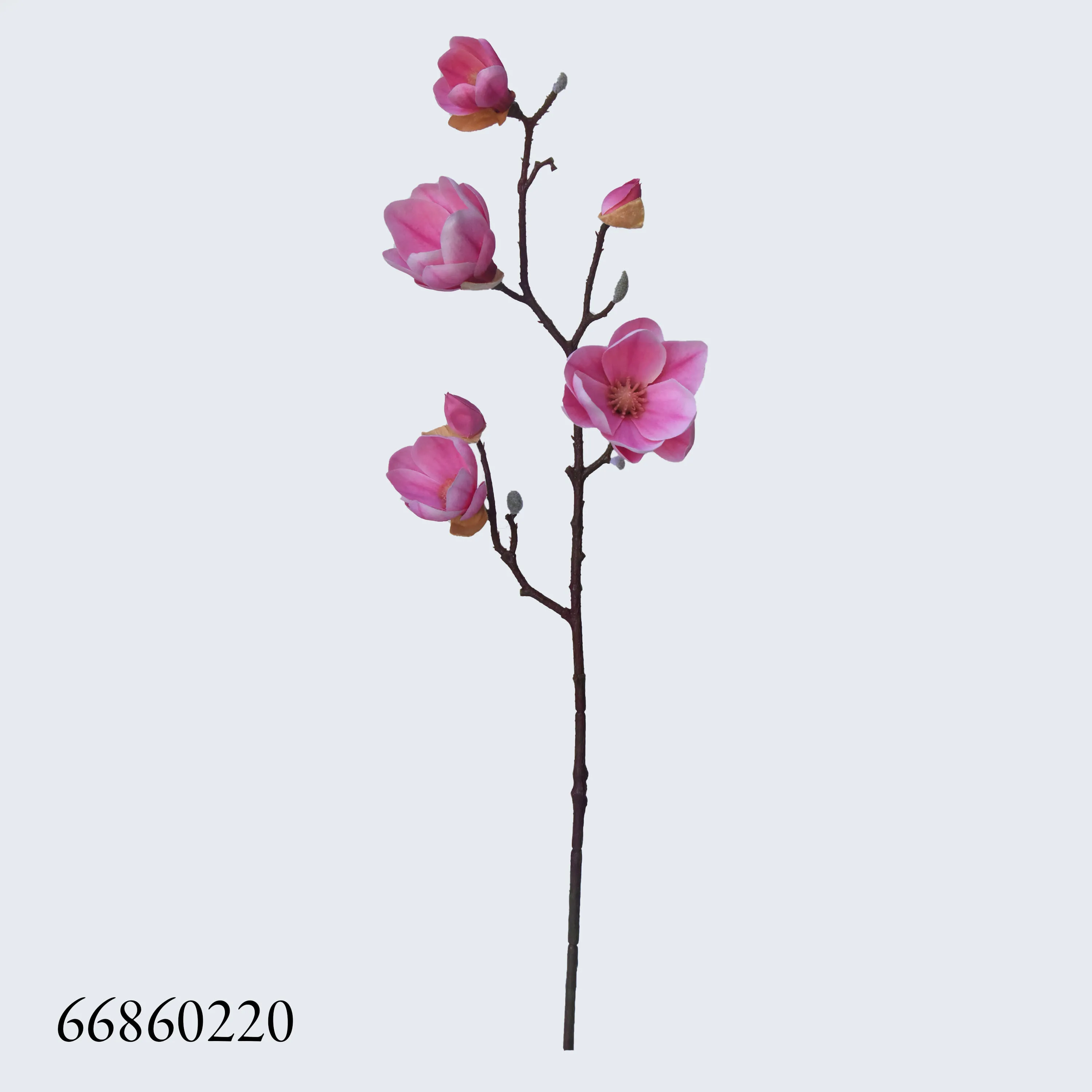 New arrival factory supply 80cm artificial magnolia denudata flower stem for decoration