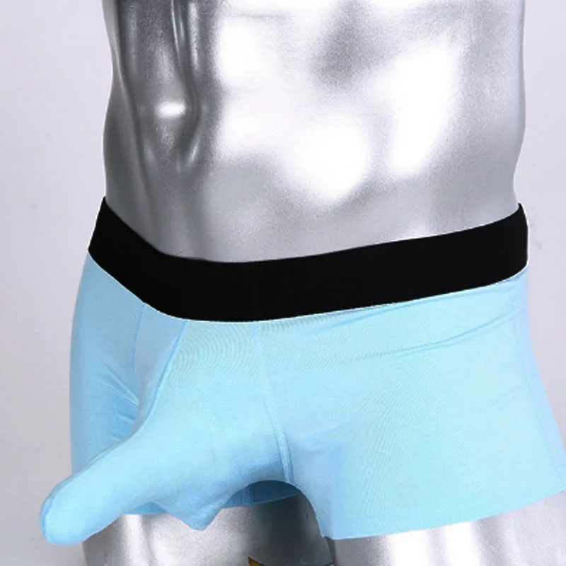 Новинка Мужское нижнее белье на заказ из модала хлопка и спандекса большого размера мужское сексуальное нижнее белье с большим и длинным слоном