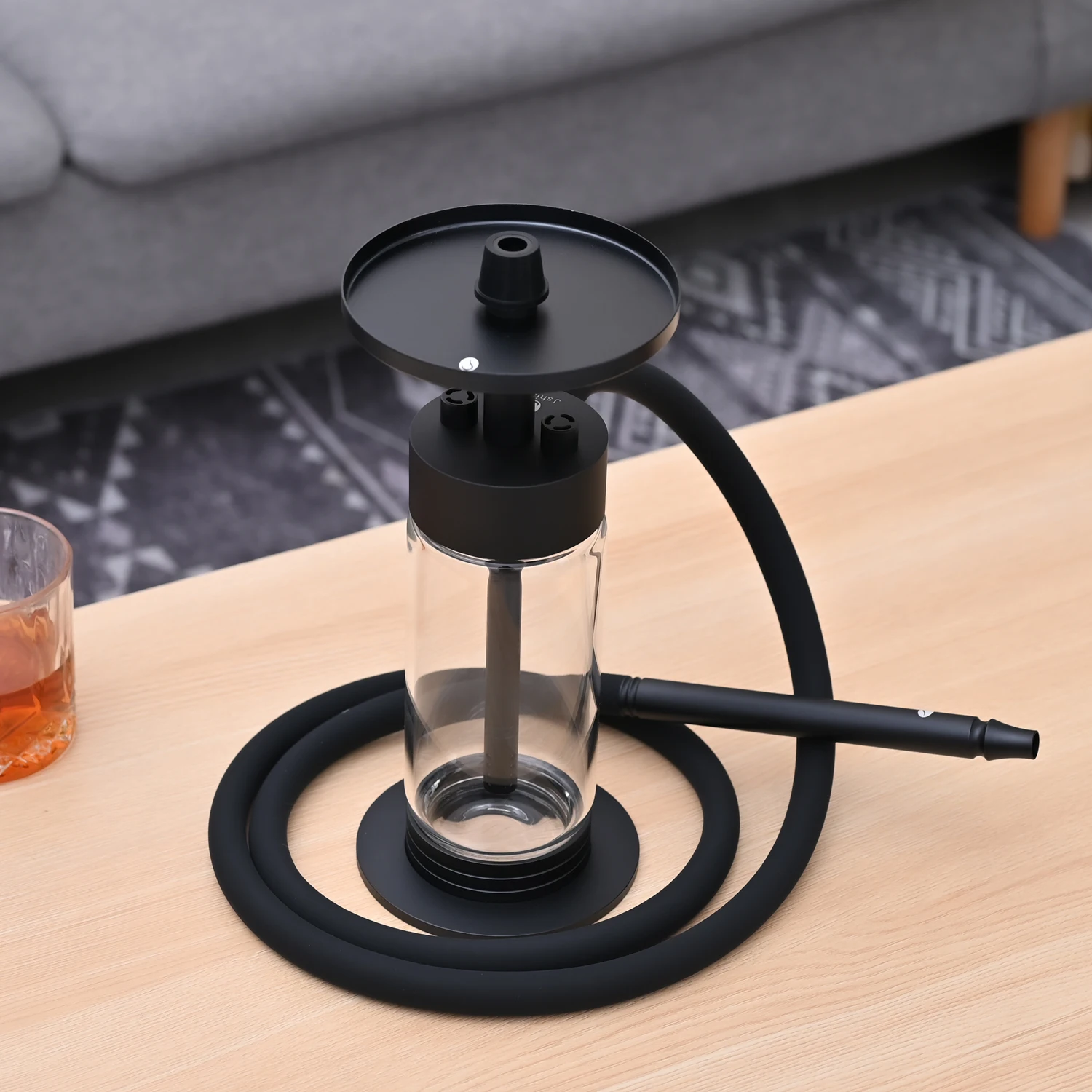 Wholesale Stainless Steel High Quality Glass Bottles Luxury Set Modern New Style Shisha Hookah
