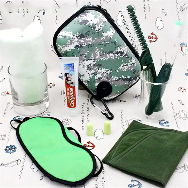 High Quality Airplane Airline Travel Amenity Kit 5 Star Airline Overnight Kit For Travel