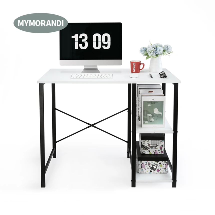 Home office furniture computer desk with shelf wooden writing desk study table
