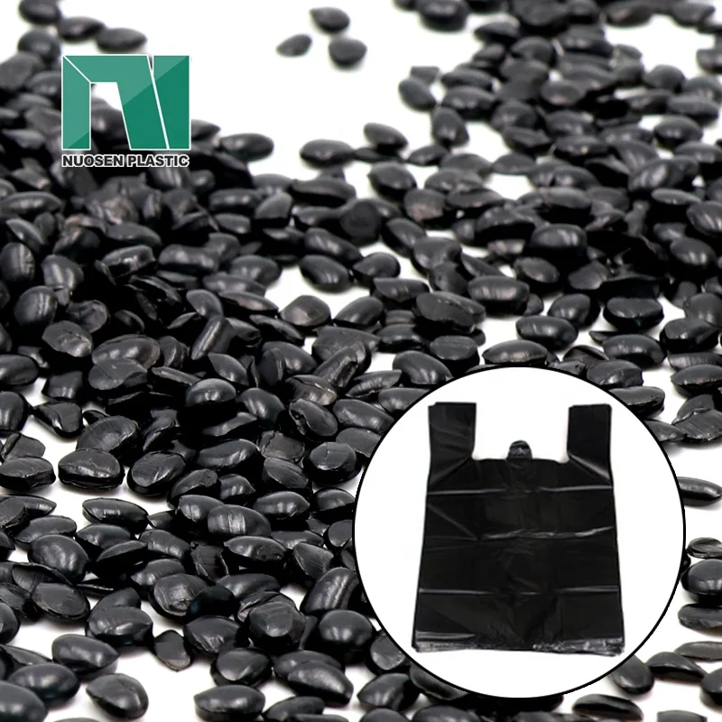 China masterbatch factory offer PE PP EVA plastic carbon black masterbatch for blown film