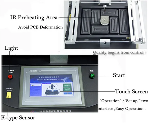  Автоматическая smt bga паяльная станция трансфер звезда rw-sv550 NEC и