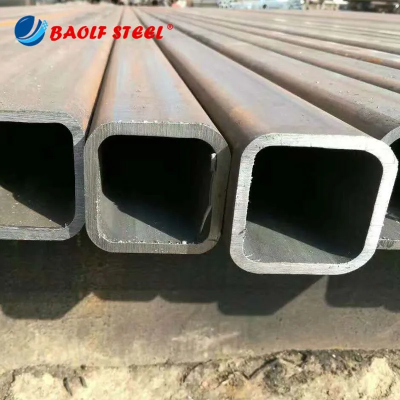Q235 Seamless Welded Black Annealed Hollow Section Weight of Ms Light Square Large Diameter Rectangular Steel Pipe