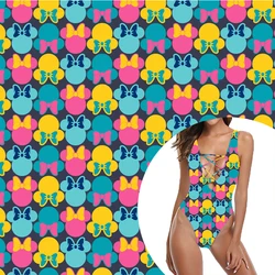 78% polyester 22% elastane mickey mouse girls swimsuit colorful print animal digital printing fabric